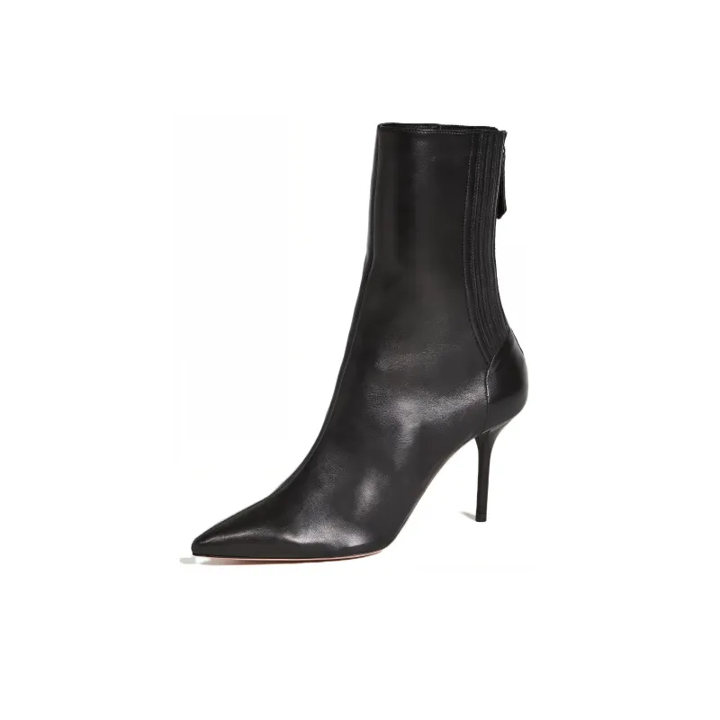 AQUAZZURA Saint Honore 85 Leather Boots-2