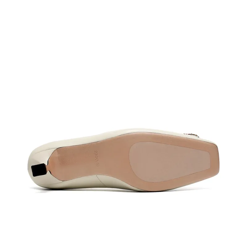CERRUTI 1881 Slim Heel High Heels 4.6cm Women's Beige-4