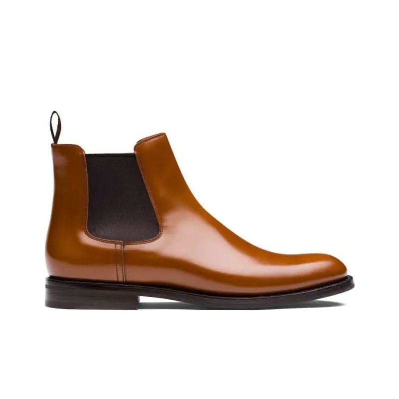 CHURCH'S Monmouth Ankle Length Chelsea Boots Women's Yellow-4