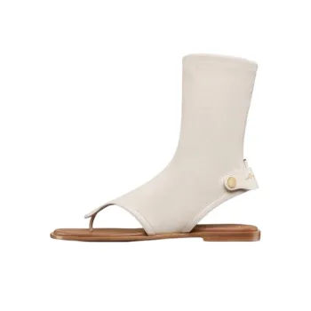 DIOR Spirit Ankle Boots Women's Ecru
