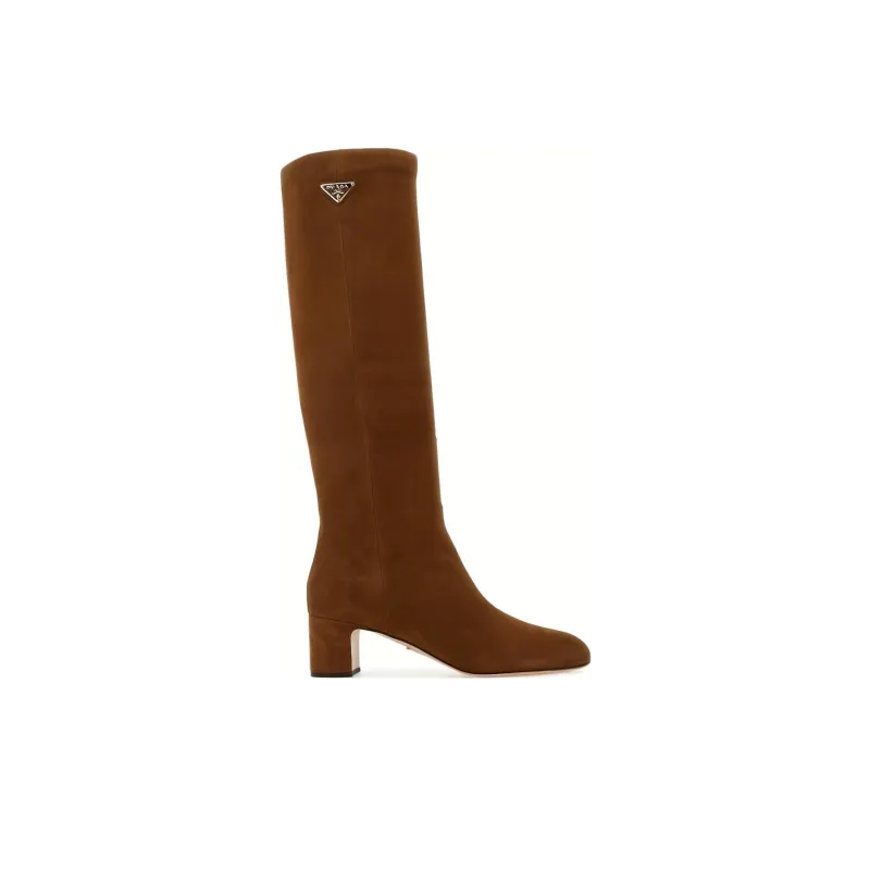 PRADA Knee high Boots Women's Brown-1