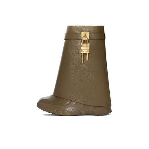 Givenchy Shark Lock Ankle eau 12cm Women's Dark Khaki