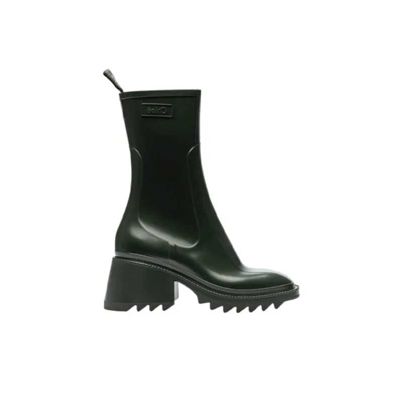 Chloe Knee high Boots Women's Forest Green-1