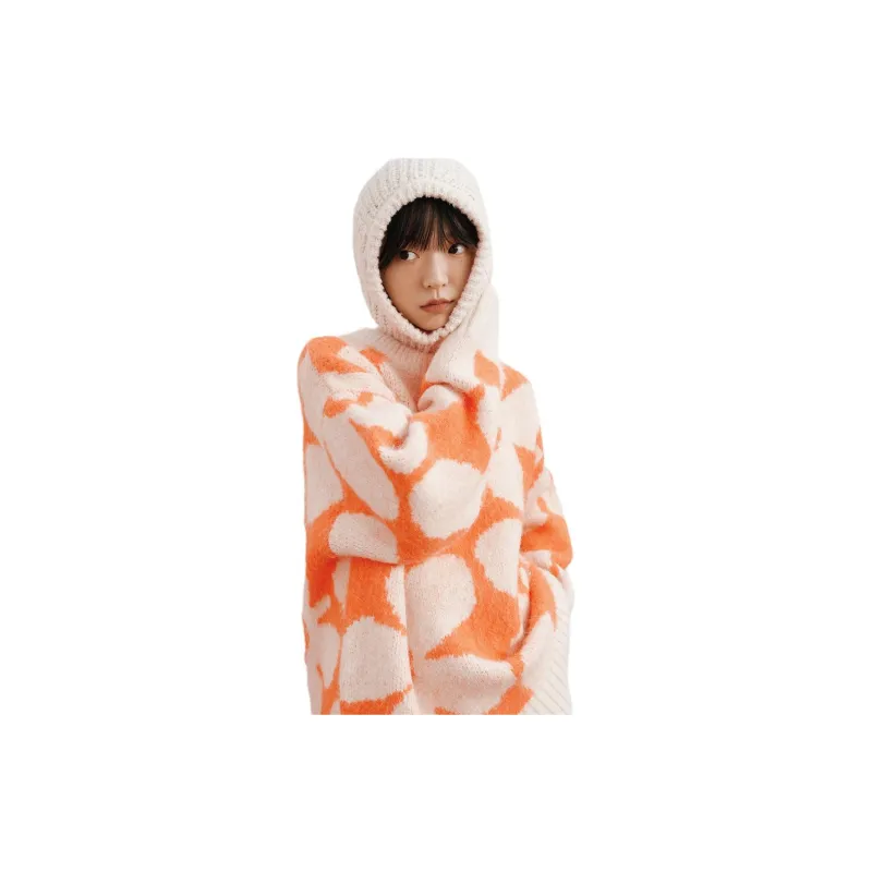 Orange Desire Sweaters Women's-2