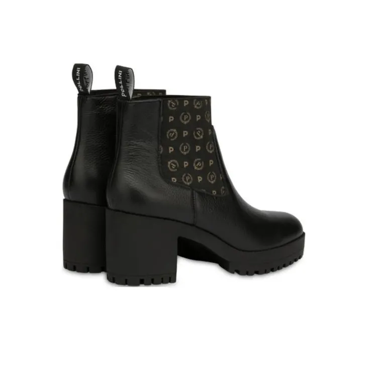 Pollini Ankle Boots 7.5cm Women's Black-3