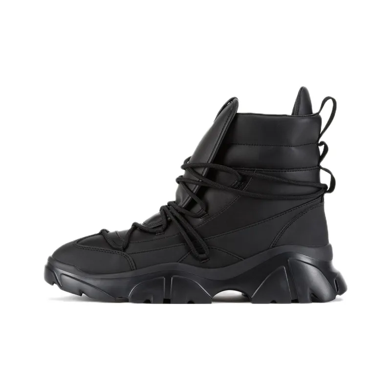 Ea7 EMPORIO ARMANI Chunky Leather Lace up Boots-0