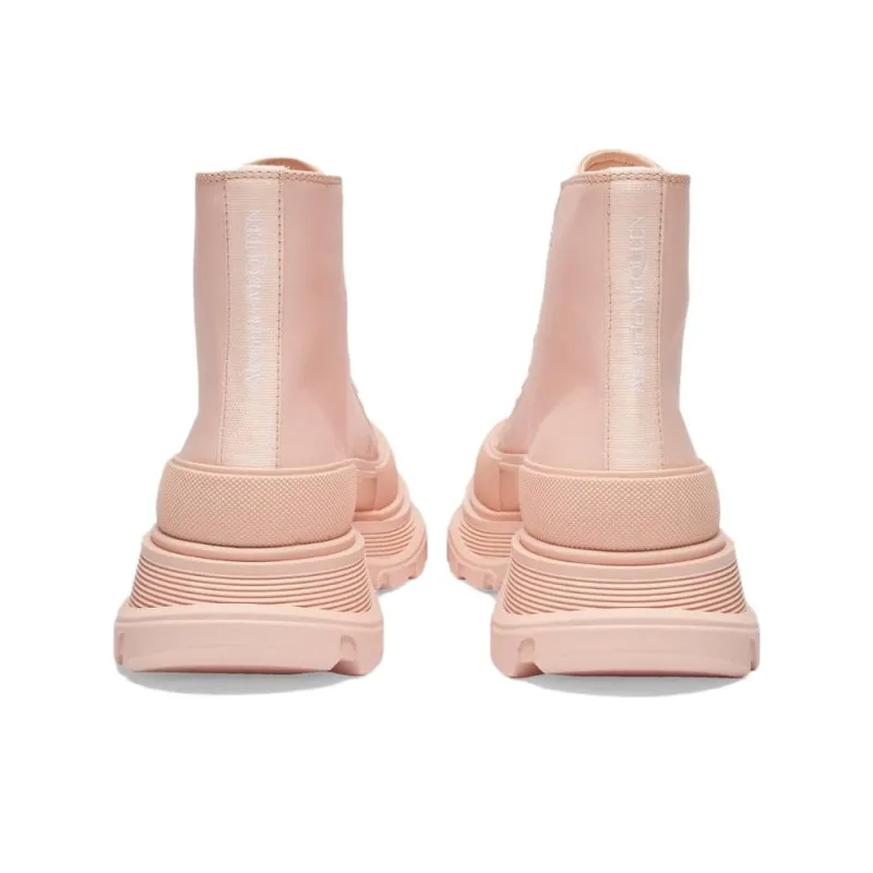 Alexander McQueen Tread Slick Boot Pink Leather Women's-4