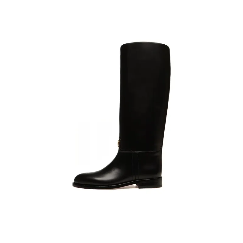 BALLY Hollie Logo-plaque Leather Boots-0