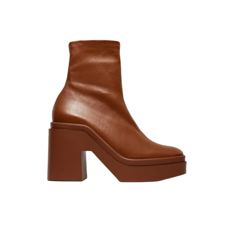 CLERGERIE NINA Ankle Boots 11cm Women's Brown-1