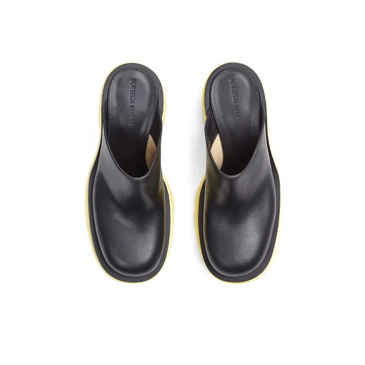 Bottega Veneta Flash High Heels Women's Black/Yellow-2