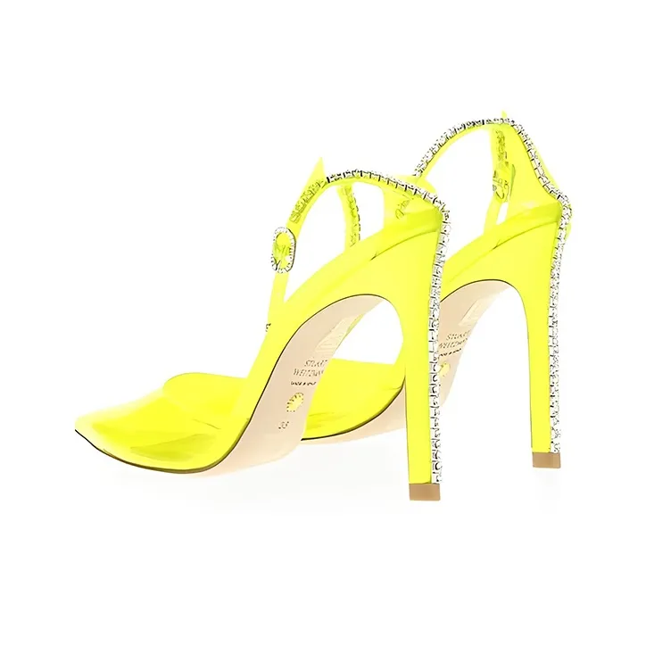 stuart weitzman Crystal-embellished Stiletto Pumps-3