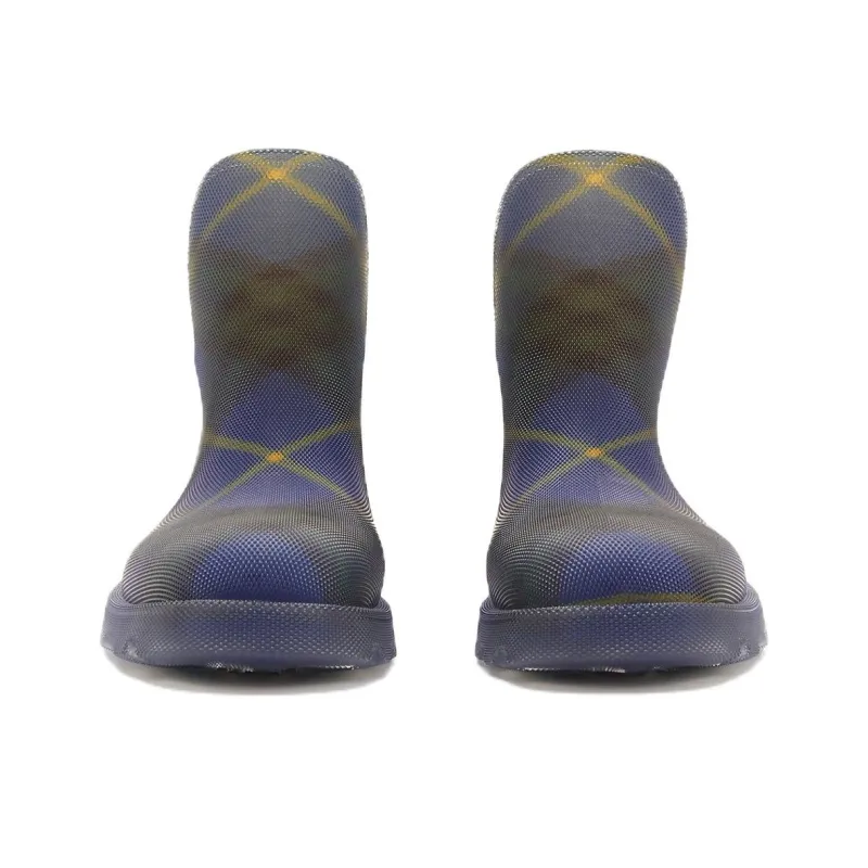 Burberry Marsh Checked Rubber Ankle Boots-3