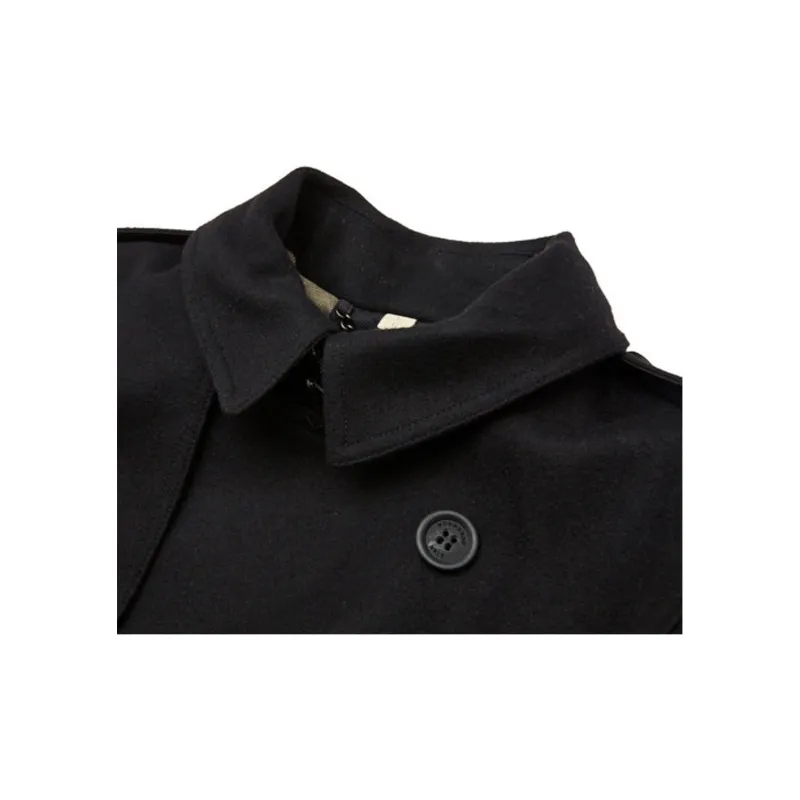 Burberry Trench Coat Men's Black-3
