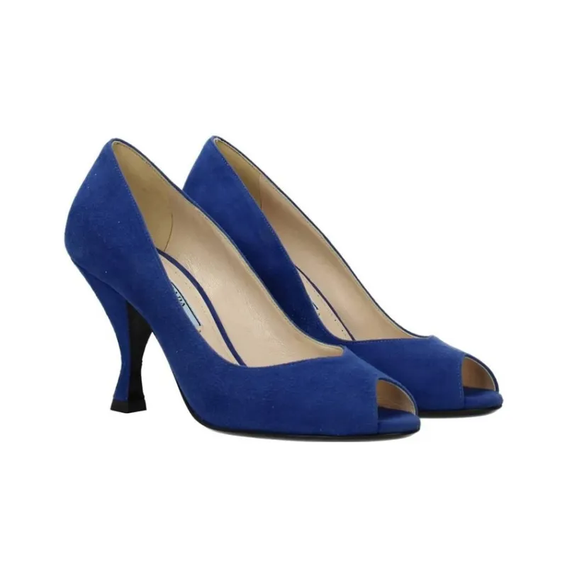 PRADA Irregular Heel High Heels Women's Blue-1