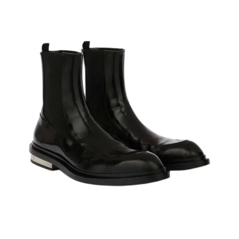 JIL SANDER Short Chelsea Boots Men's Black-2