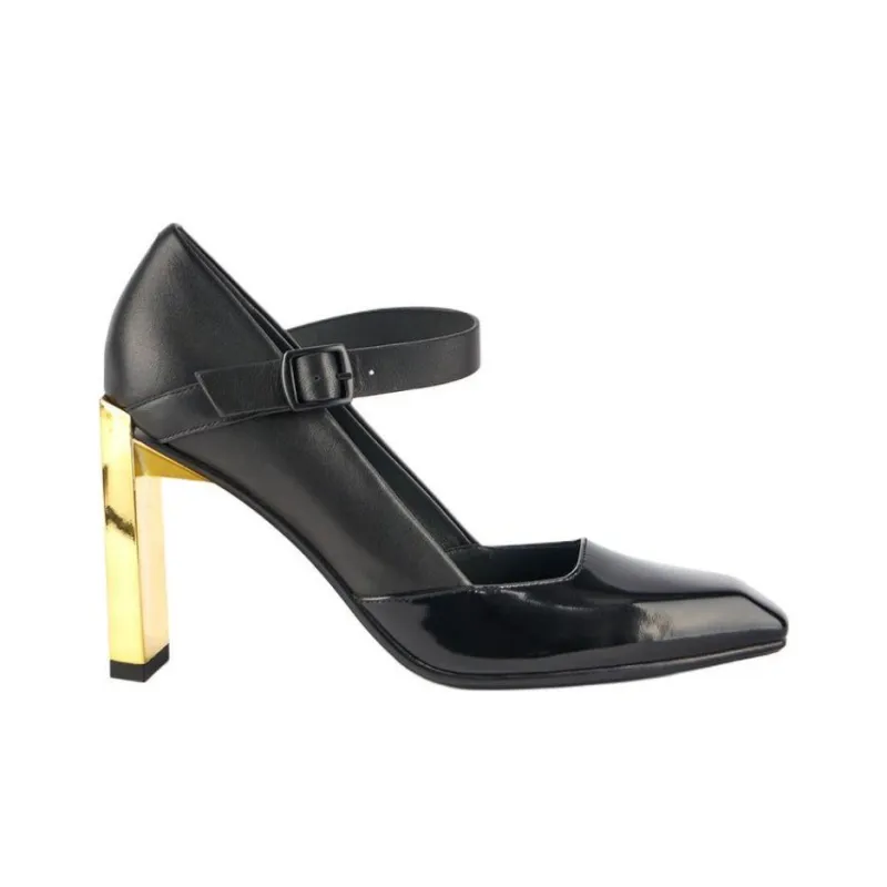 UNITED NUDE Tara MJ Hi High Heels Women's Black Gold-1
