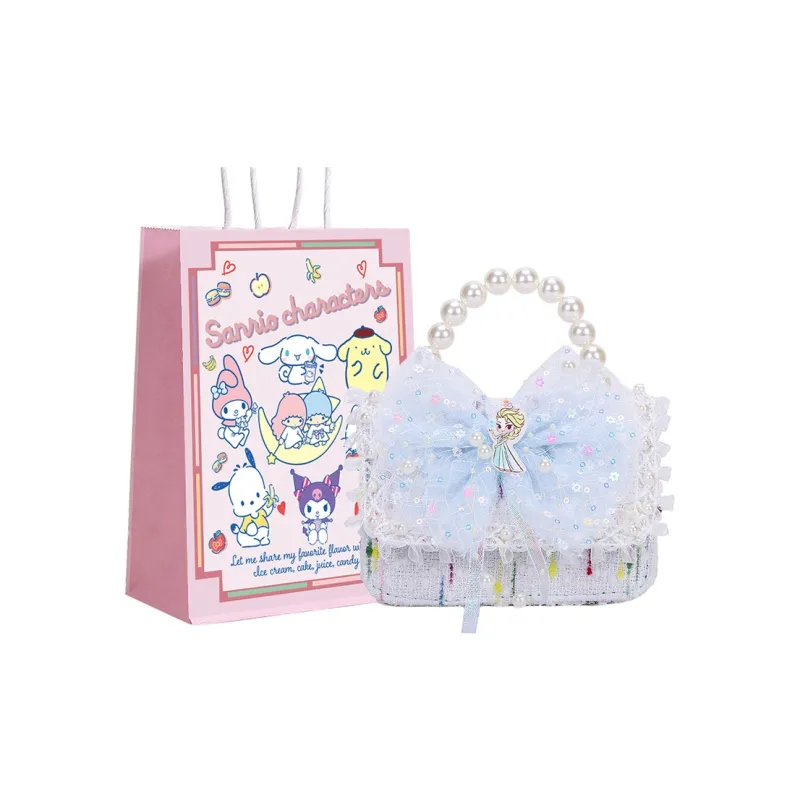 Disney Frozen Series Polyester Handbag Regular Kids' Pink/Blue-1