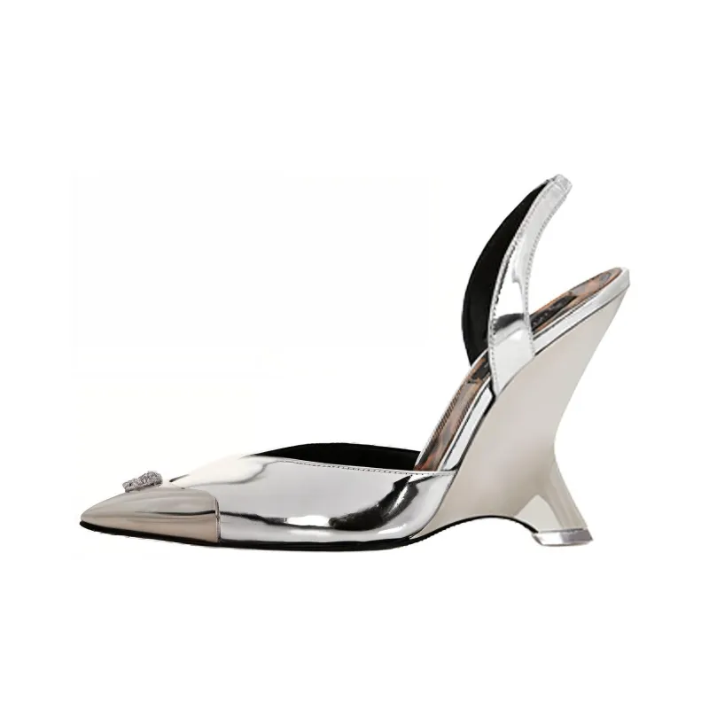 PHILIPP PLEIN Mirror 95mm Pointed-toe Pumps-0