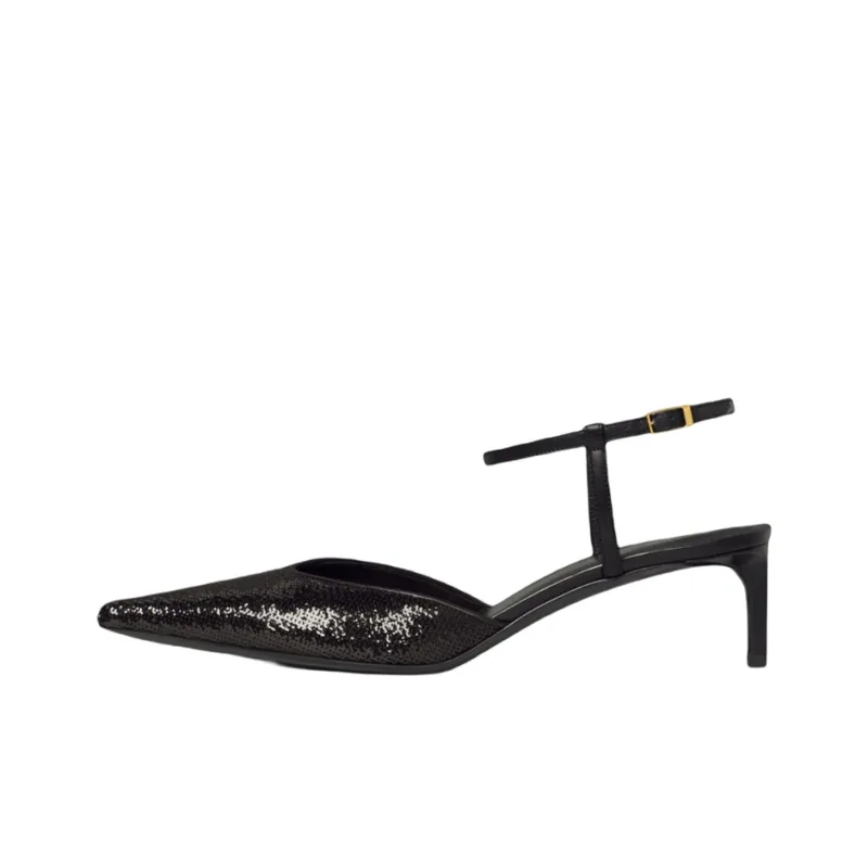 CELINE Kitten High Heels Women's Black-0