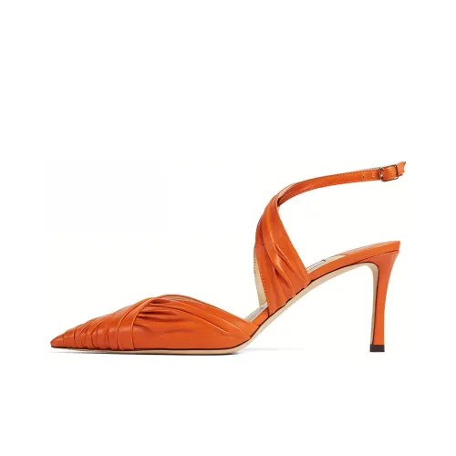 Jimmy Choo Basil High Heels Women's Amber Orange
