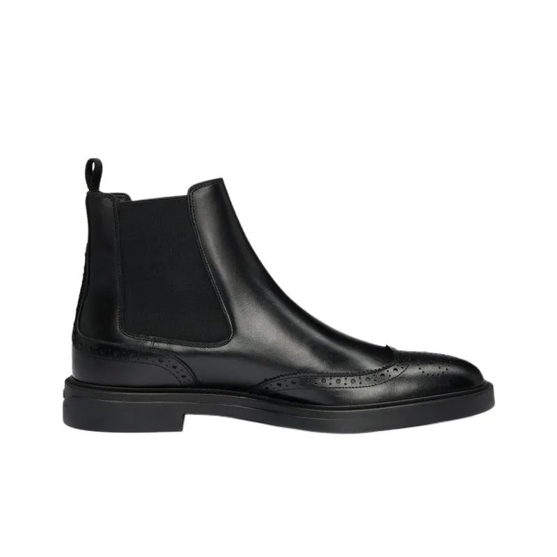 HUGO BOSS Short Chelsea Boots Men's Black-1