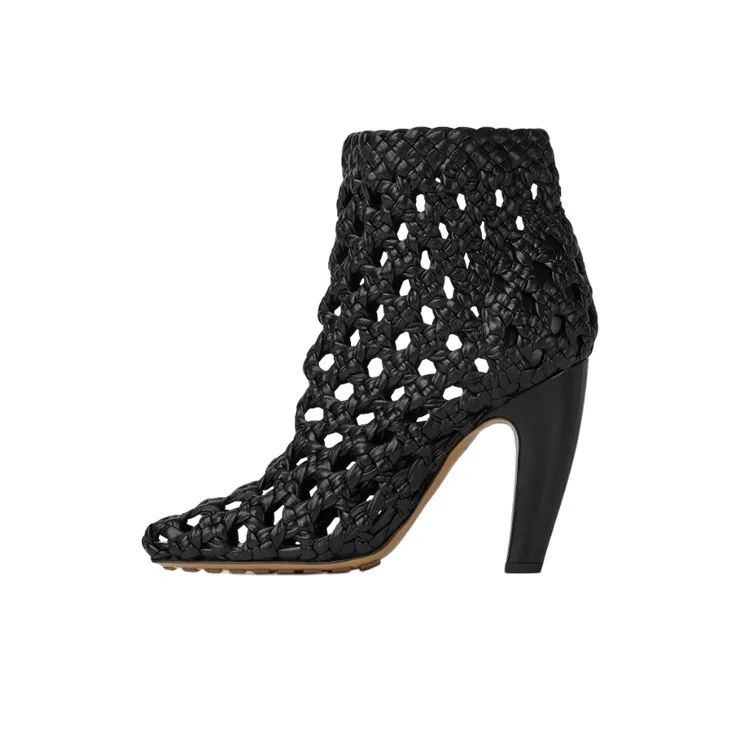 Bottega Veneta Canalazzo Ankle Boots 10cm Women's Black-0