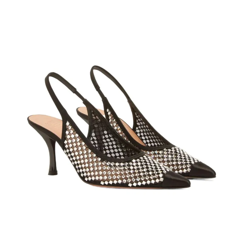 Malone Souliers Vesper 70mm Slingback Pumps-2