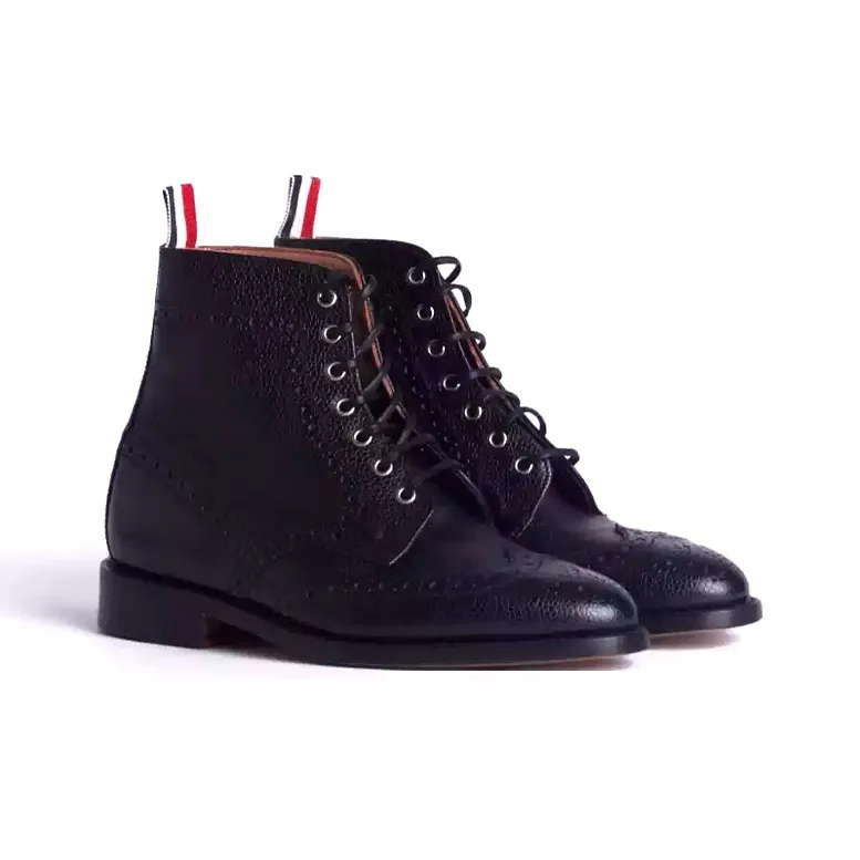 THOM BROWNE Wingtip Brogue Lace Up Boots Women's-2
