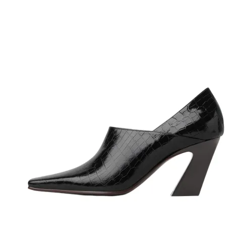 Bottega Veneta Lewis Block Heel High Heels 7.5cm Women's Black