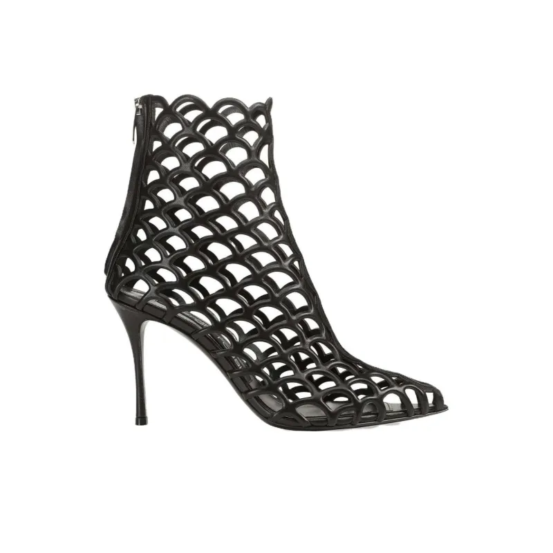SERGIO ROSSI Mermaid 100mm Cut-out Sandals-1