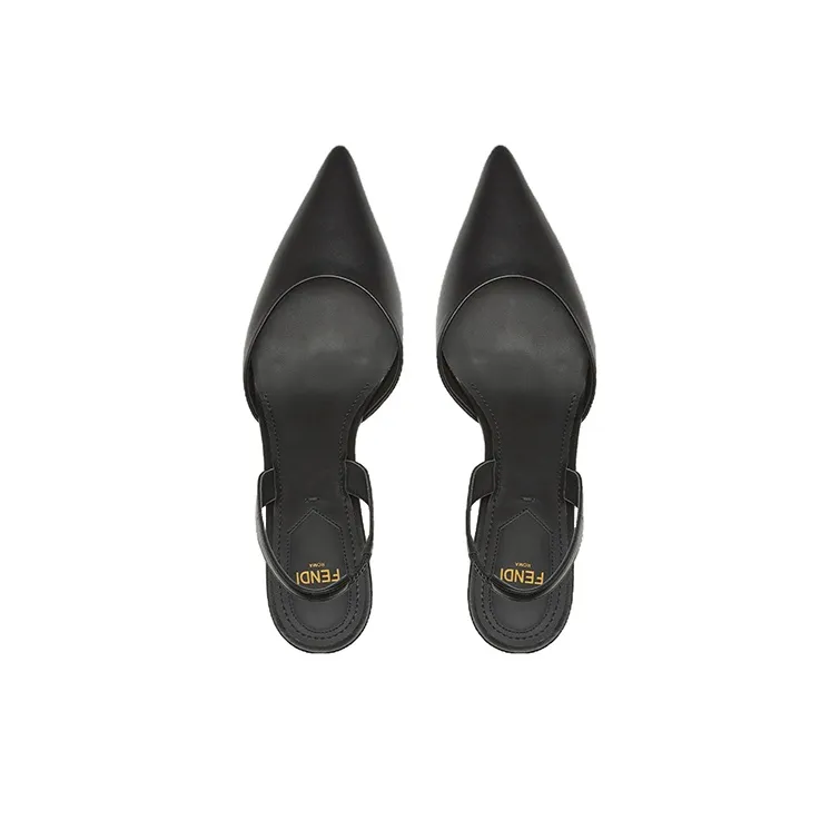 FENDI First Irregular Heel High Heels 6.5cm Women's Black-2