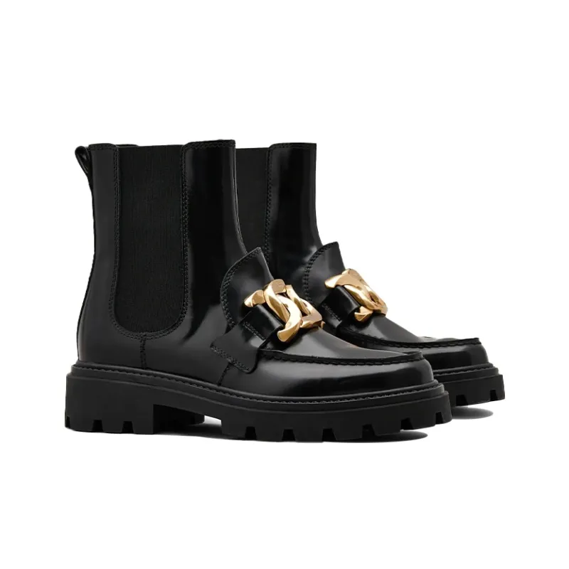 TOD'S Short Chelsea Boots Women's Black-2