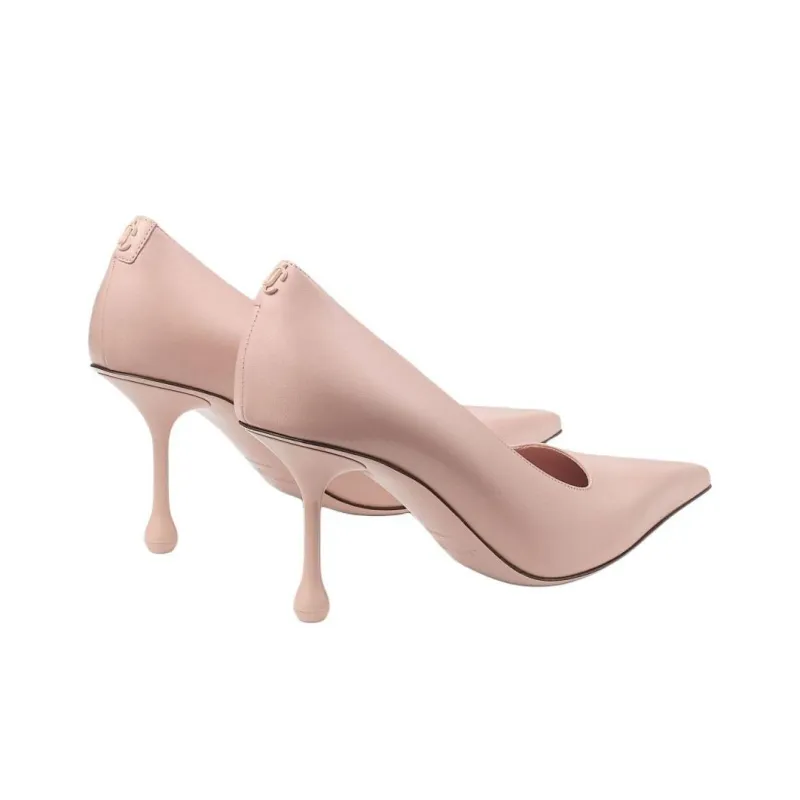 Jimmy Choo Ixia Irregular Heel High Heels 8cm Women's Pink-2