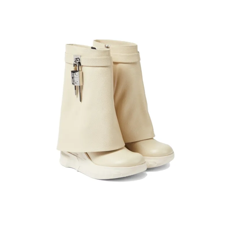 Givenchy Shark Lock Biker Ankle Boots Women's-2