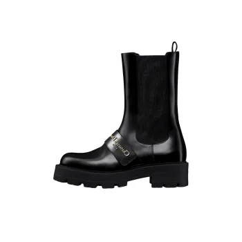 DIOR D Quest Short Chelsea Boots Women's Black