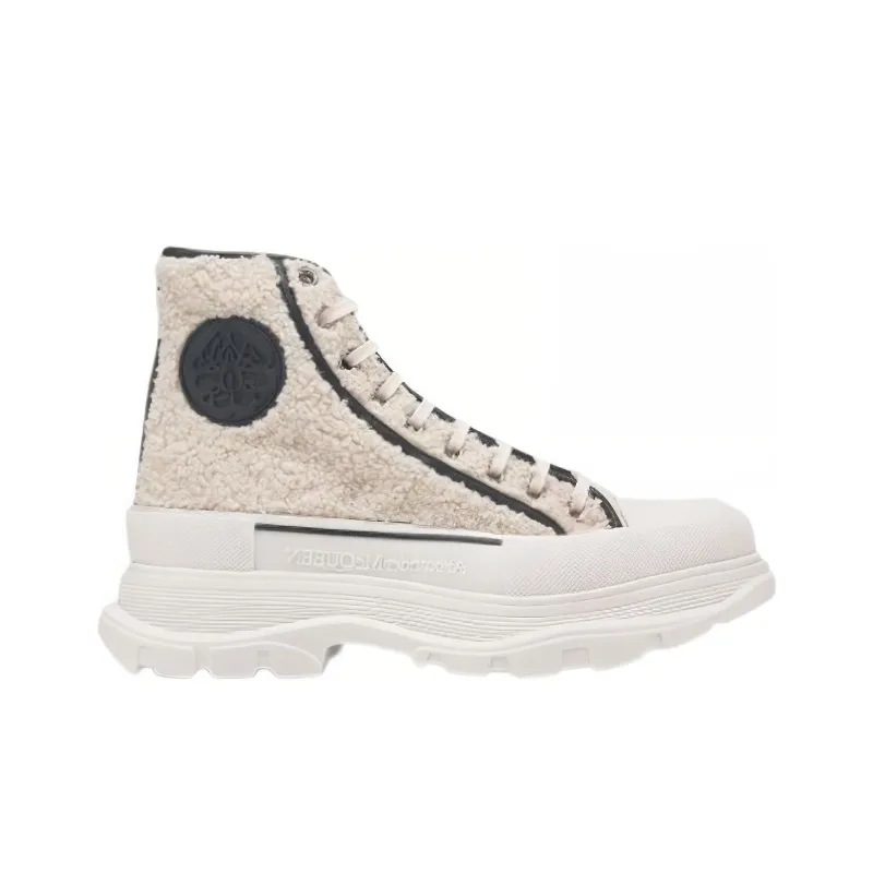 McQ Alexander McQueen Short Martin Boot Men's Beige Black-1