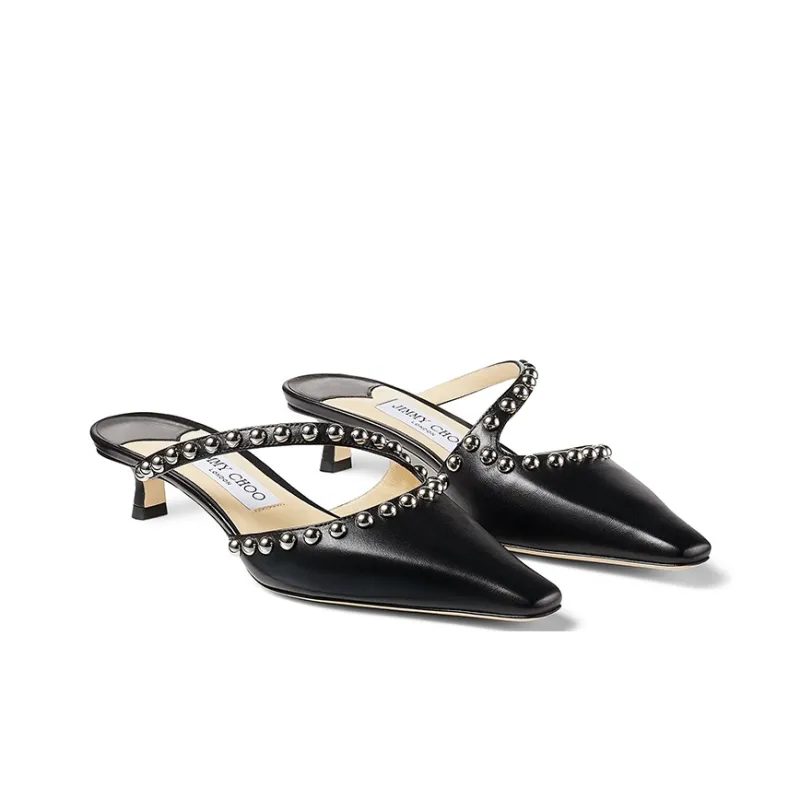 Jimmy Choo ROS Slim Heel High Heels 3.5cm Women's Silver-2