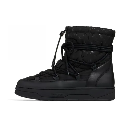 Jimmy Choo Warm And Wear-Resistant Coverage Short Snow Boots Women's Black