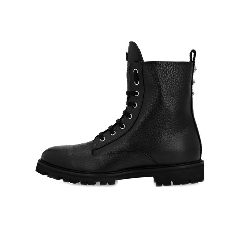PHILIPP PLEIN Star-studded Leather Boots-0