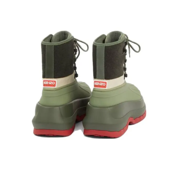 KENZO Ankle Boots Men Khaki-4
