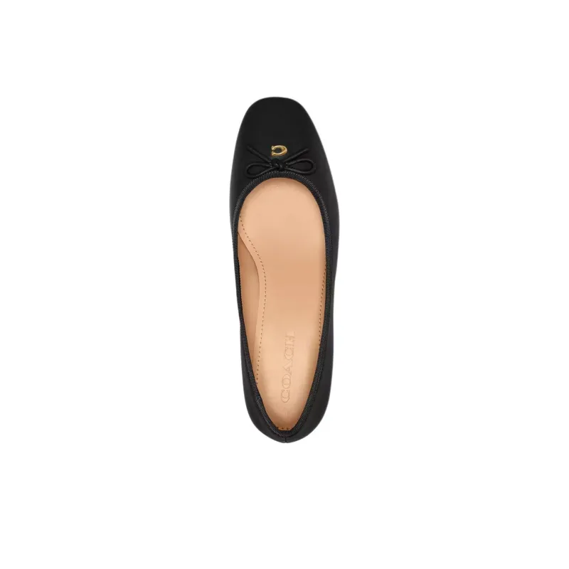 COACH Ava Chunky Heel High Heels 3.8cm Women's Black-4