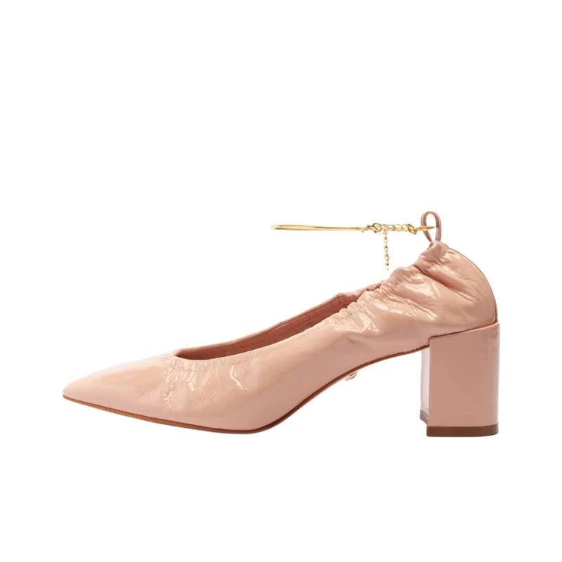 Schutz Bethany Chunky Heel High Heels 6.3cm Women's Pink-0