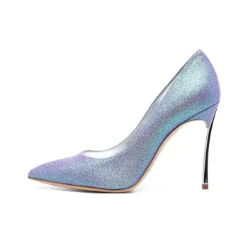 Casadei Blade Glitter Pointed Toe Pumps
