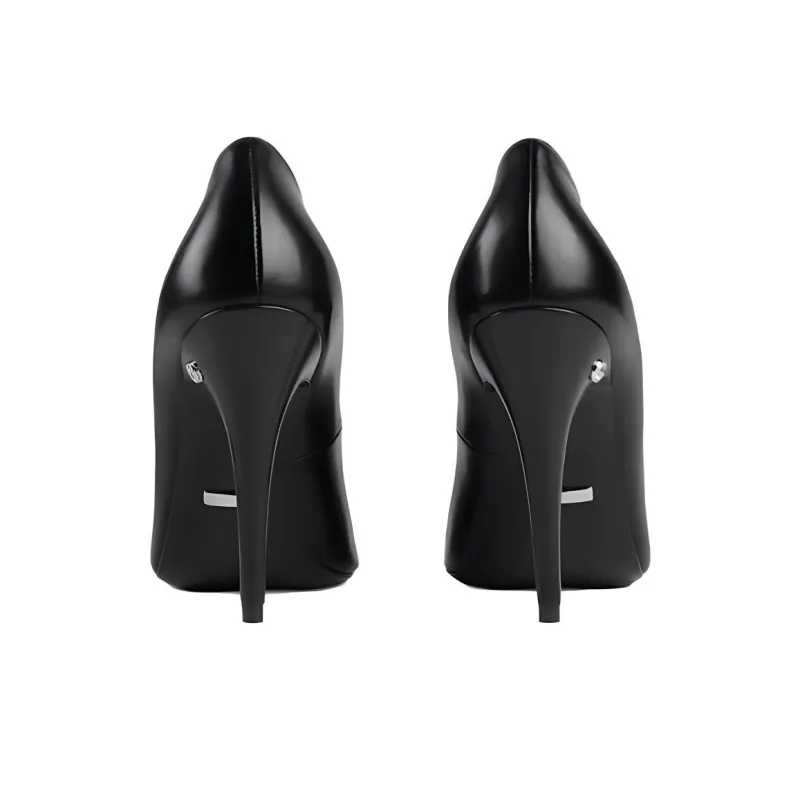 GUCCI Slim Heel High Heels 10.5cm Women's Black-5