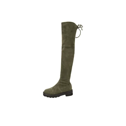 stuart weitzman Lowland Lift Suede Boots