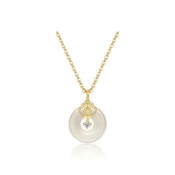 CHINA GOLD Chalcedony Necklaces Women's
