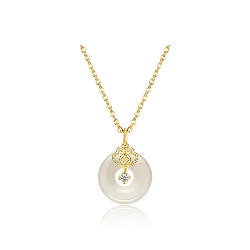 CHINA GOLD Chalcedony Necklaces Women's-0