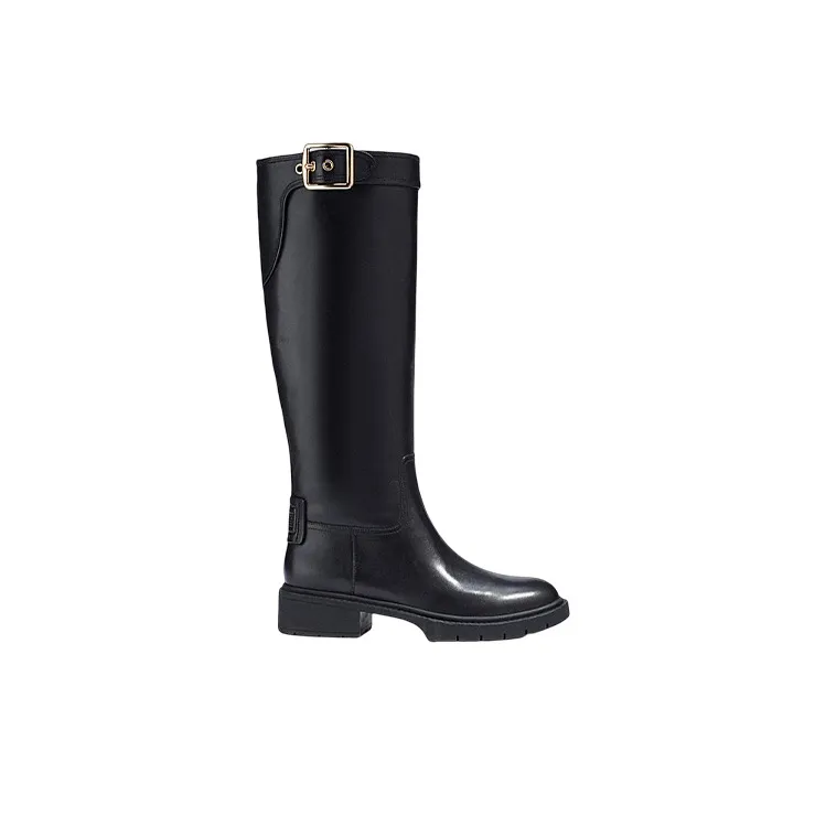 COACH Knee high Boots Women's Black-1