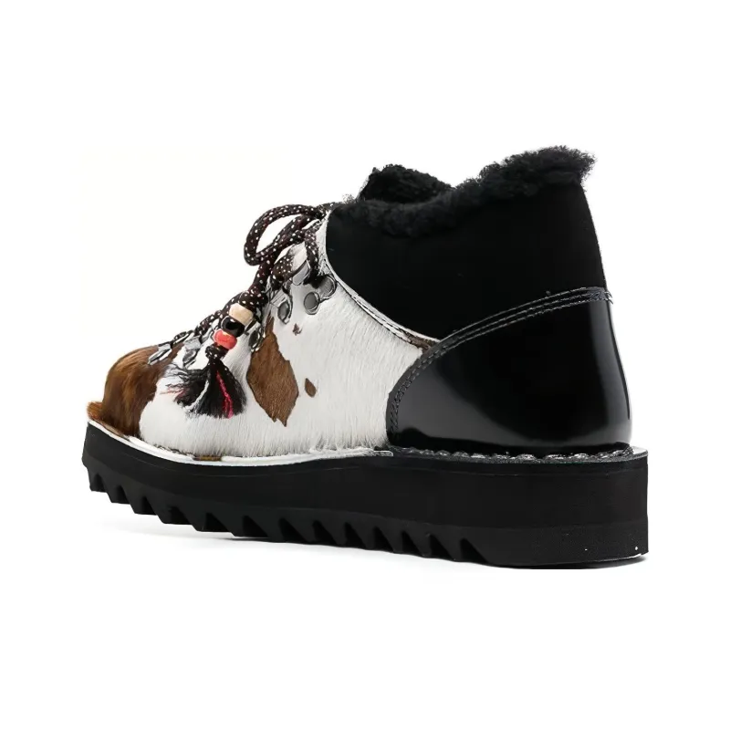 Alanui Panelled Lace Up Boots Women's-3