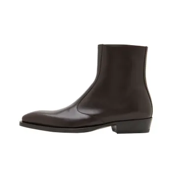 MANOLO BLAHNIK Sloane Ankle Boots 3cm Men's Brown